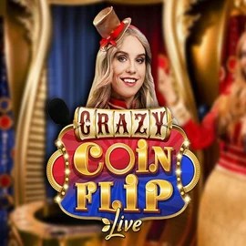 Enjoy Crazy Coin Flip by Evolution – logo hosted on levelsupcasino.org