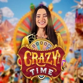 Enjoy Crazy Time by Evolution – logo hosted on levelsupcasino.org