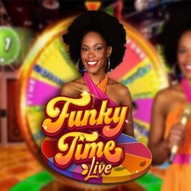 Official Live Casino logo: Funky Time by Evolution at Level up Casino