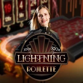 Lightning Roulette logo by Evolution Level up Casino
