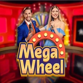 Mega Wheel online game logo by Pragmatic Play on levelsupcasino.org