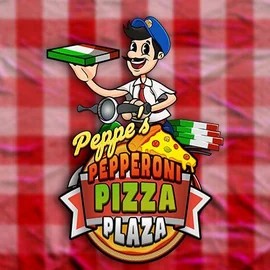 Peppe’s Pepperoni Pizza Plaza slot visual from Pragmatic Play available on levelsupcasino.org