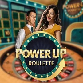 Live Casino logo of PowerUP Roulette from Pragmatic Play at Level up Casino