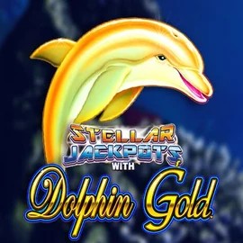 Dolphin Gold with Stellar Jackpots casino game by Lightning Box Game – featured logo at Level up Casino