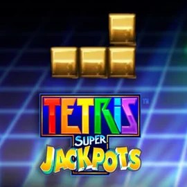 Jackpots logo of Tetris Super Jackpots from WMS at Level up Casino